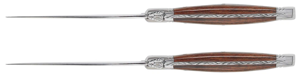 特鲁多 6 件套棕色和灰色 Laguiole 牛排刀带 Pakkawood 手柄 St... — 第 2/4 张图片