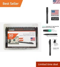 Reliable 50 Count Counterfeit Marker Pens - Fast Detection & Long-Lasting Ink