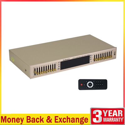 10-band Graphic Audio Equalizer Receiver Adjustment EQ Bluetooth + Remote