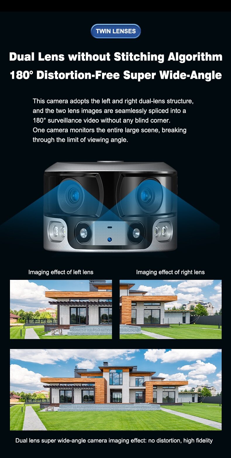 NiView 4K FHD Solar CCTV Security Camera Night Vision 360° PTZ PIR