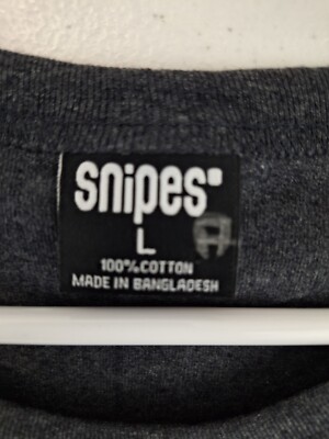 Snipes Knows Adult large Charcoal Gray Short Sleeve T-Shirt Snipes Knows Adult large Charcoal Gray Short Sleeve T-Shirt