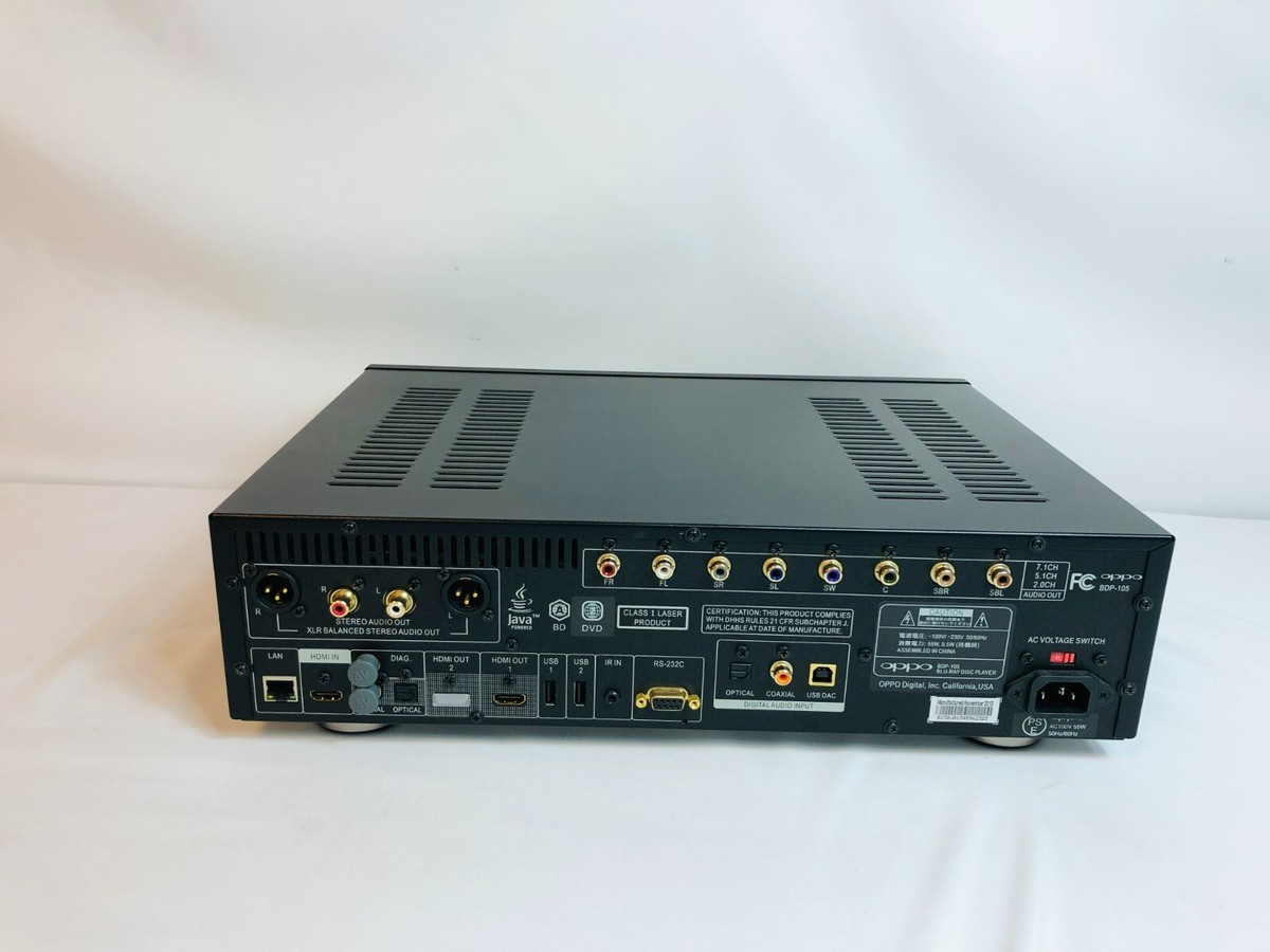 OPPO BDP-105 Blu-ray Disc Compact Disc SACD Universal Player