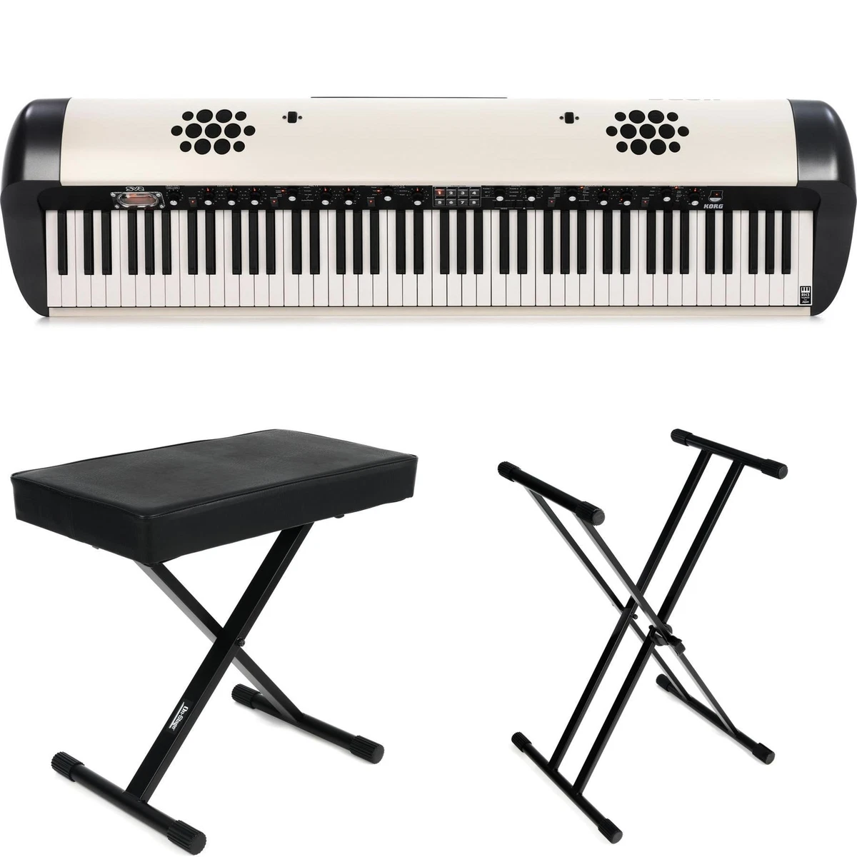 Korg SV2 SP 88 key Stage Vintage Piano Essentials Bundle eBay