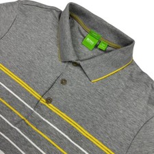Hugo Boss Men  s Paddy Pro Slim Fit Golf S/S Polo Shirt Gray   Large