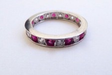 Vintage Sterling Eternity Ring