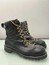 Danner Centurion Composite Toe 8" Black 11000 Leather Goretex Work Boots 11.5 EE