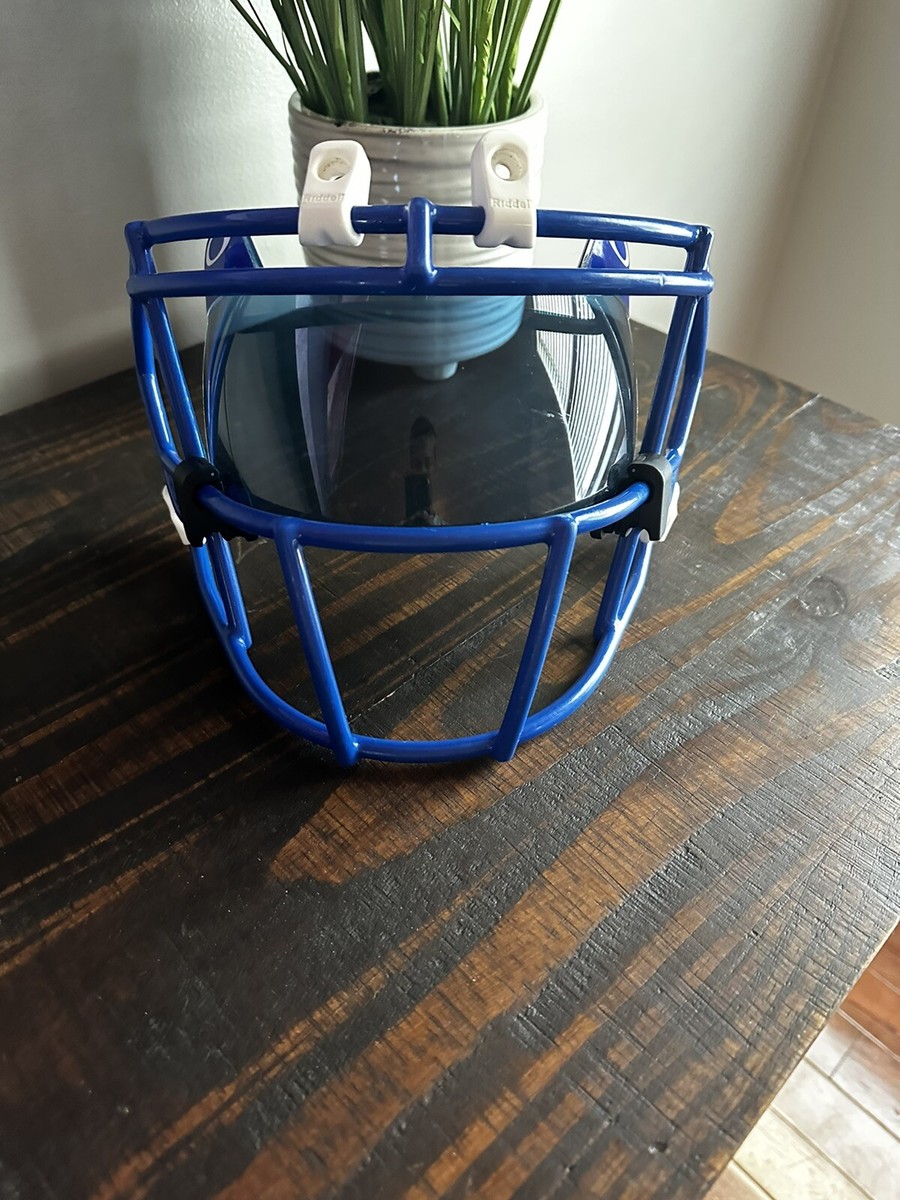 Blue Facemask and blue oakley visor for Riddell Speed - S2BD-SW-SP