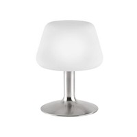 Led Tischlampe Nachttischleuchte Dimmbar G9 Warmweiß Metall Silber Glad Weiß