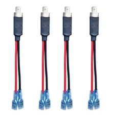 4PC H1 H3 Headlight Fog Light Bulb Extension wire Harness Repair Socket US Stock