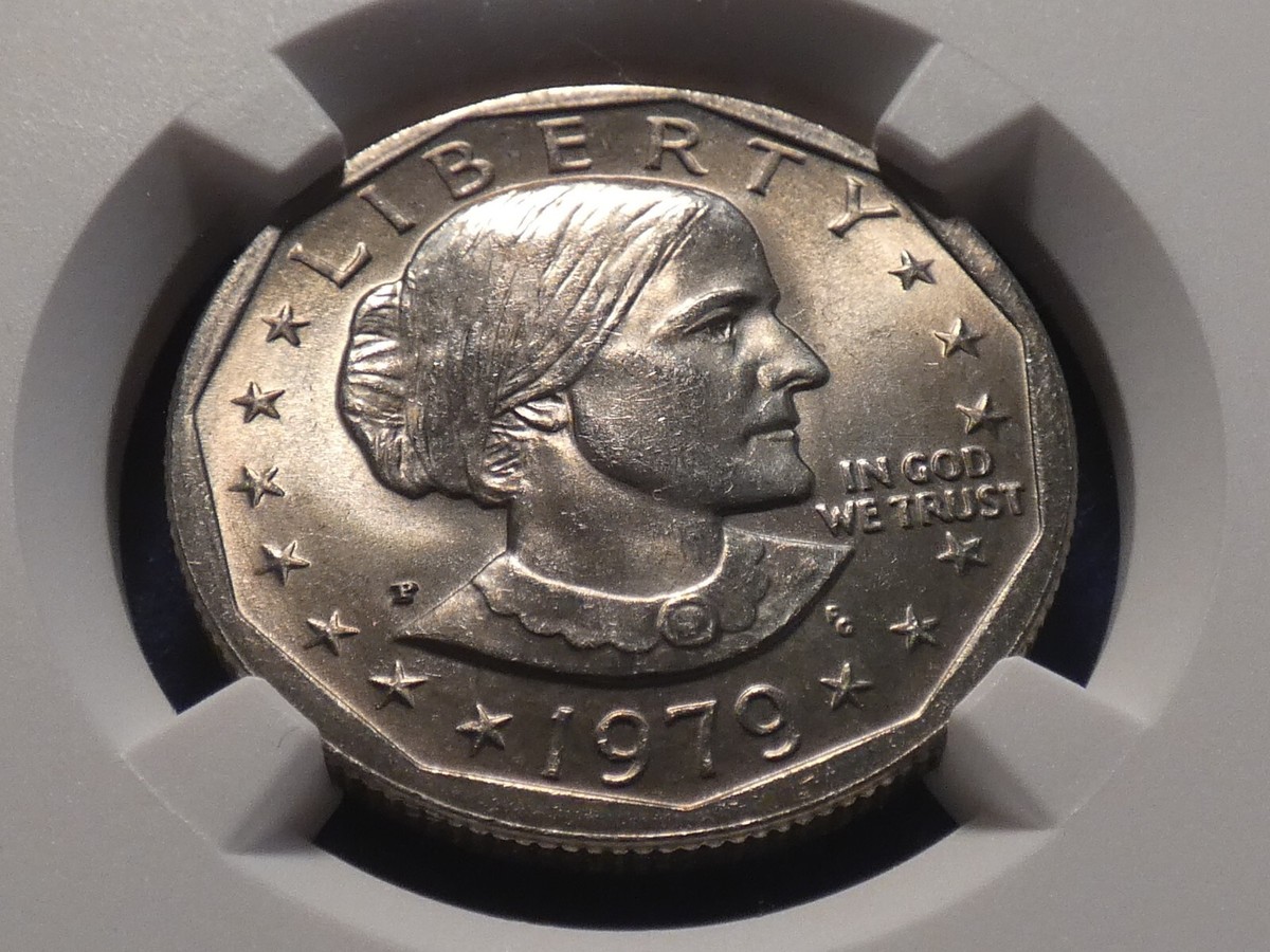 Tony Francis Cardassius 状態B + 1979-P Susan B. Anthony NGC MS 67 Wide Rim Silky Lustrous PQ