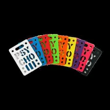 Vision Psycho Stencil Logo Dual Pattern Skateboard Risers 