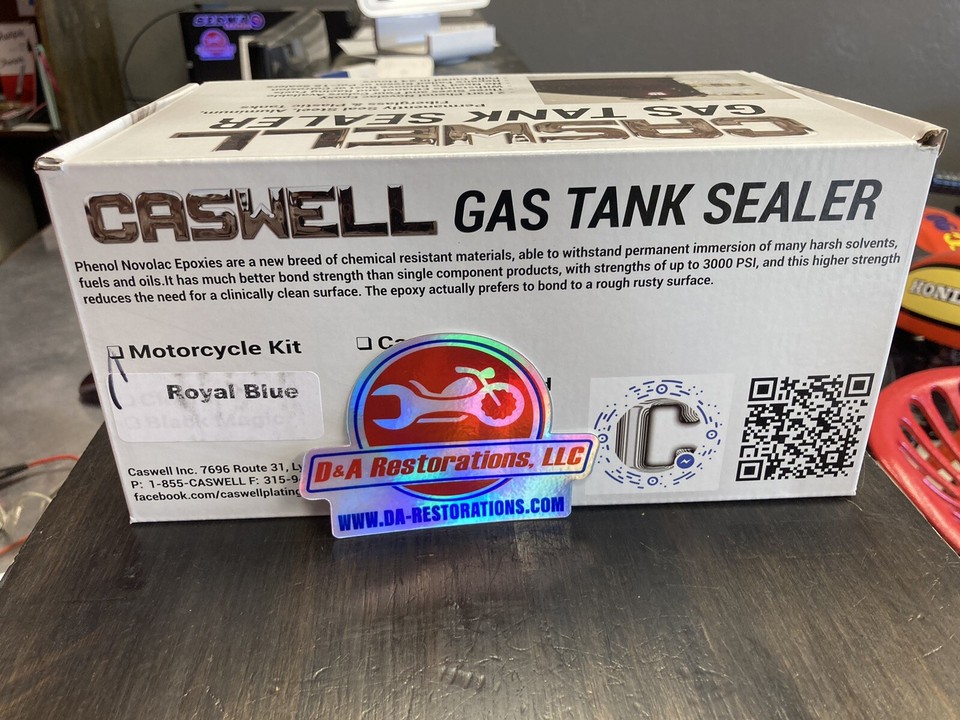 Caswell Epoxy Gas Tank Sealer Coats Up To 10 gal Tank. Battleship