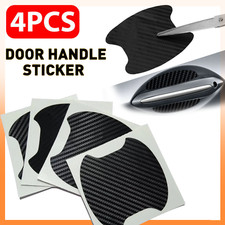 Sturdy Carbon Fiber Style Anti-scratch Sticker Shields Car Door Handles 4 Pack