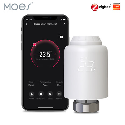 MOES ZigBee Smart Heizkörperthermostat mit Alexa Google App-Fernbedienung Timer