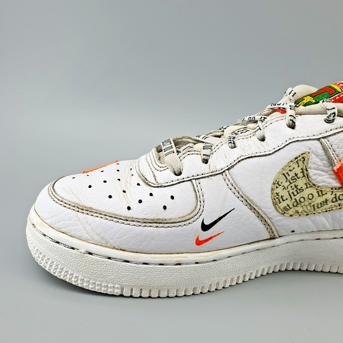 Nike Air Force 1 Low Just Do It Limited Edition Trainers US 7 Leather AO3977-100 Nike Air Force 1 Low Just Do It Pack Black (GS) - AO3977-001  main image 3