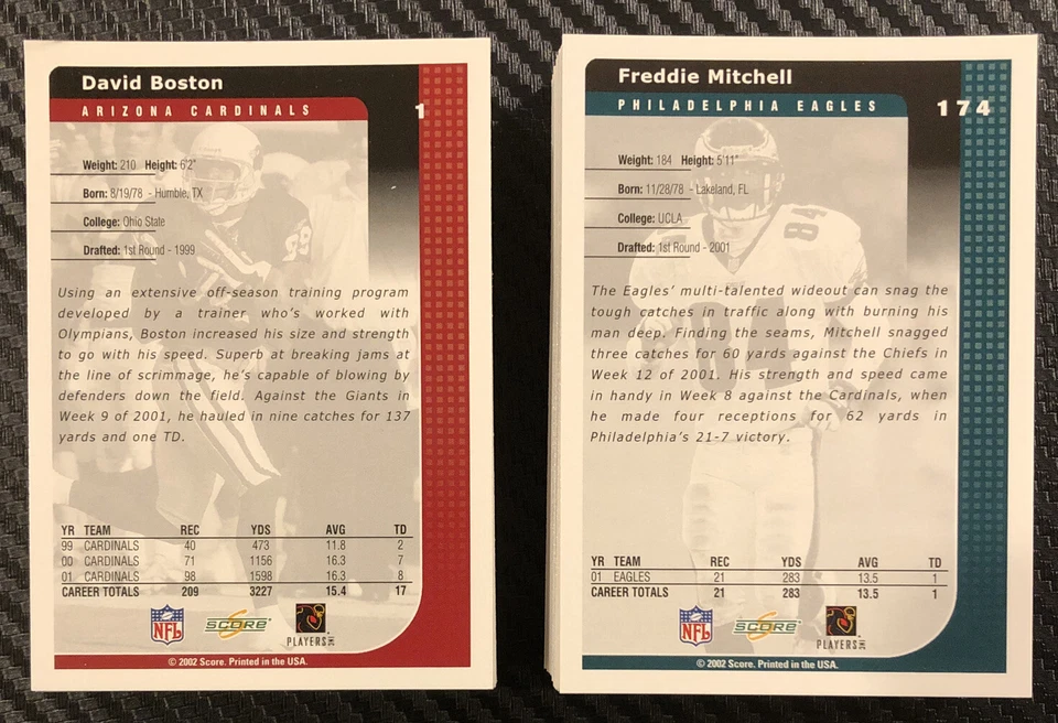2002 Score Football Cards Singles You Pick - Image 2 of 2