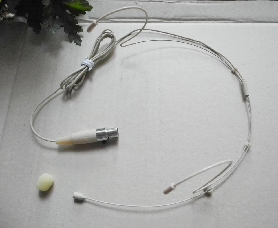 Pro Dual ear Headset Microphone For AKG wireless mic Mike system (3pin mini XLR) - Image 3 of 3