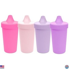 Re-Play Princess Sippy Cups Set of 4, 10 Oz, Reusable, Spill-Proof, USA Made