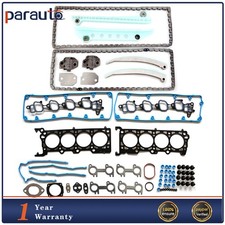 Timing Chain Kit+w/o Gears Head Gasket Set For 03-03 Ford E-150 Club Wagon 4.6L