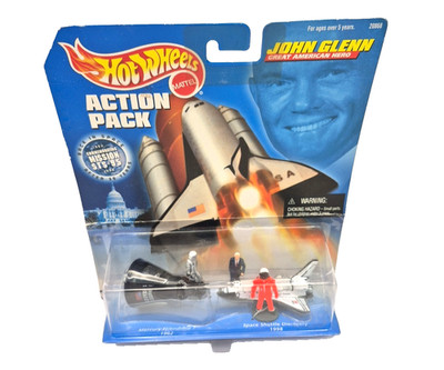 Hot Wheels Action Pack John Glenn Commemorating NASA Mission STS-95 New