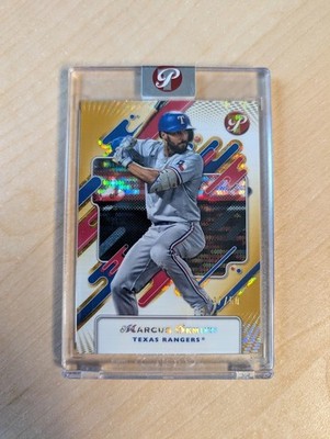 2025 Topps Pristine Marcus Semien Gold Refractor #/50 Rangers