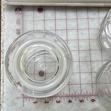 Set of 4 Clear Round Glass Jars 8 oz with Lids. For trinkets, candles, candy