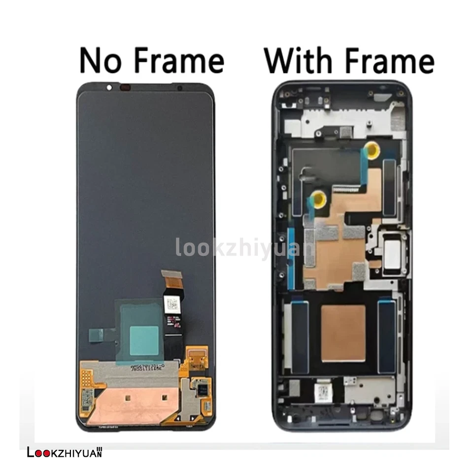 For ASUS ROG Phone 6 / ASUS ROG 6 Pro LCD Display Touch Screen Digitizer Frame - Image 2 of 4