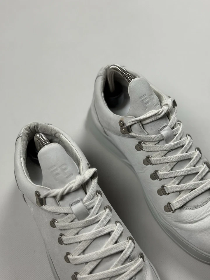 Заполнение частей мужской низкий верхний шнурует вверх кожаные кроссовки обувь размер 41 / США 8 - Изображение 3 из 4