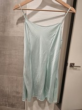 VTG 1999 S Victoria's Secret 100 Silk Slip Mint Green Size Small Y2K