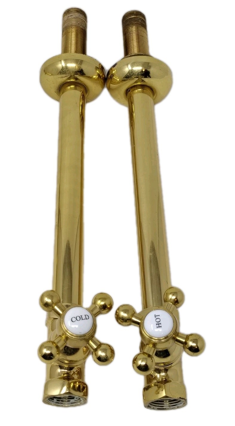 VTG Kingston Brass Freestanding Claw Foot Tub Faucet Shower Head Supply Line LOT