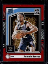 2024-25 Panini Donruss Optic Antonio Reeves Red Prizm RC Rated Rookie #/99