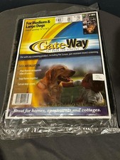 Gate Way Pet Door for Screens  12" X 16" For Medium  Large Dogs