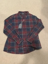 NEW Weatherproof Vintage Men's Flannel Shirt,  Size XXL Patriot Blue NWT