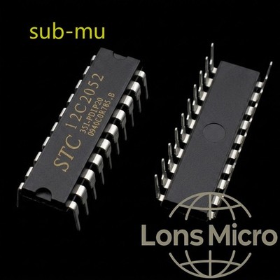 1PCS STC12C2052-35I-PDIP20 into 12 c2052 on STC macro chip #sub/95