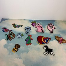 Lot Of 13 Vintage NEW OLD STOCK Patches Animals Classic Cow Penguin Lamb Lion