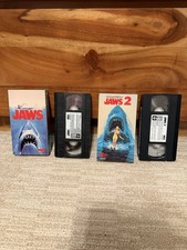 Jaws 1 2 VHS Tapes