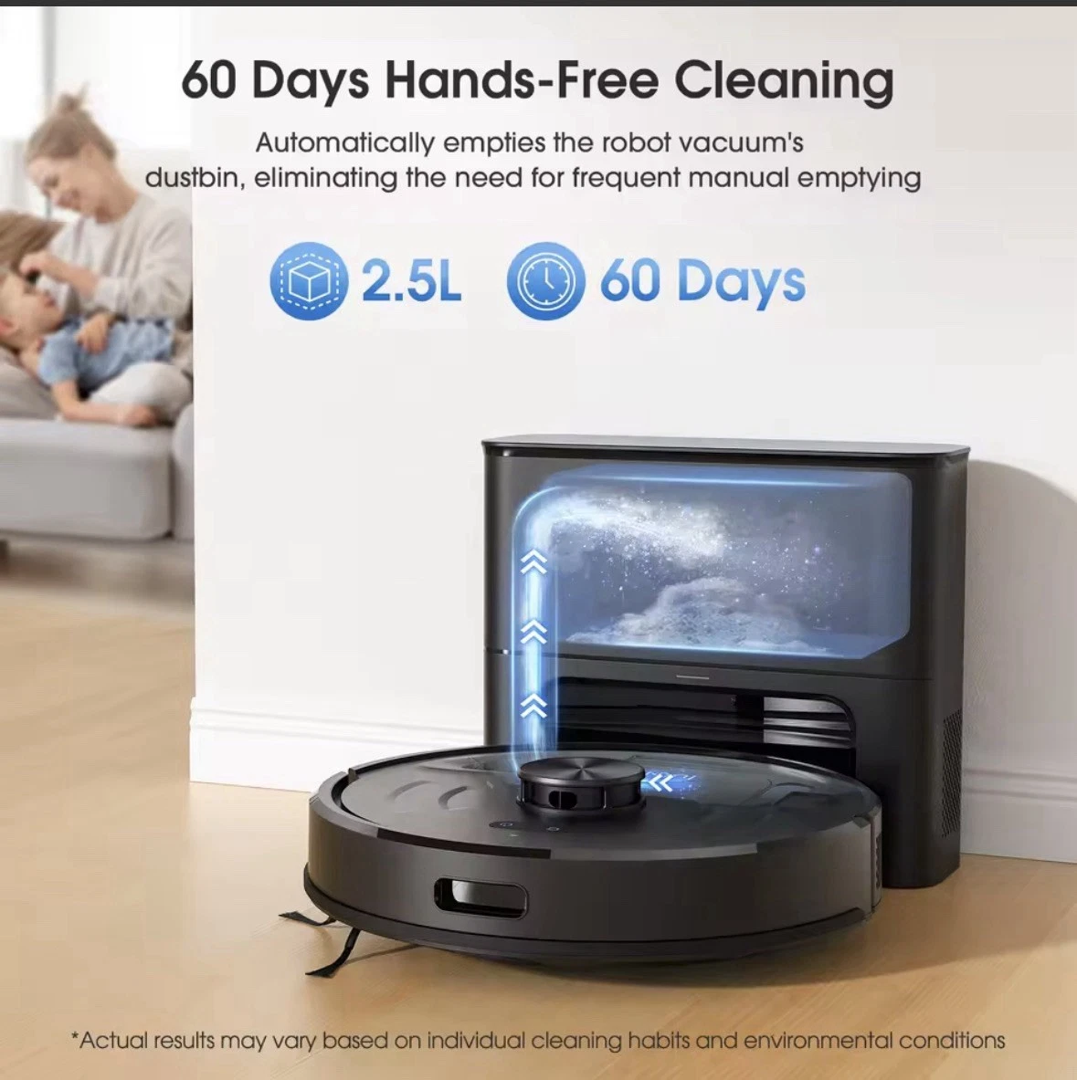 Lubluelu L20max Robot Vacuum Mop Combo with Self-Emptying Station LiDAR Navi
Opens in a new window o