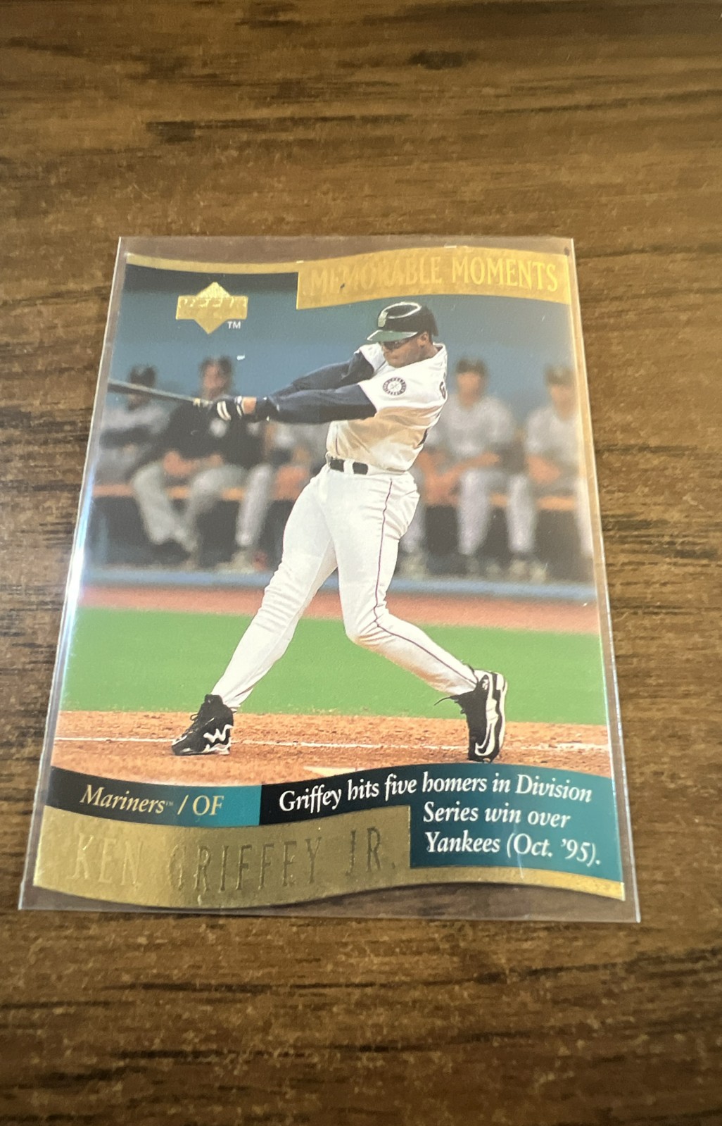 Ken Griffey Jr #9 Baseball Cards 1997 Upper Deck Memorable Moments trading card — raw and PSA graded price guide