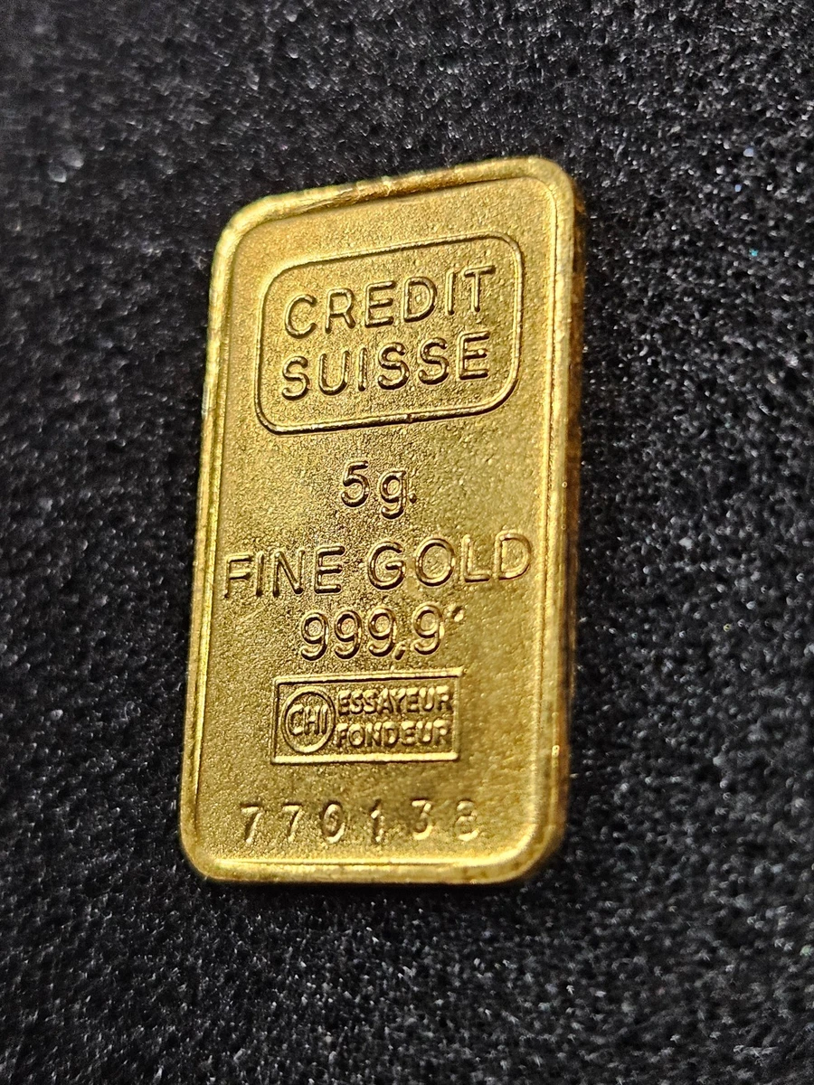 Credit Suisse Gold Bullion 5 g Precious Metal Content per Unit for