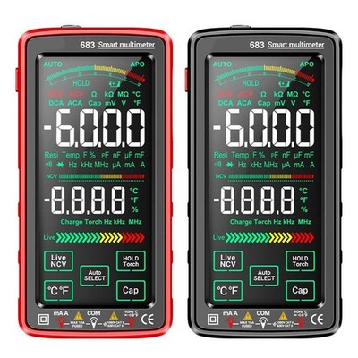 683 Full Screen Digital Multimeter VA Touch Screen AC/DC Multimeter USB Charging