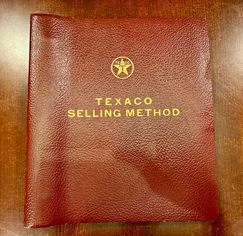 Vintage Texaco Selling Method Complete Sales Training Binder Petroliana 1957.
