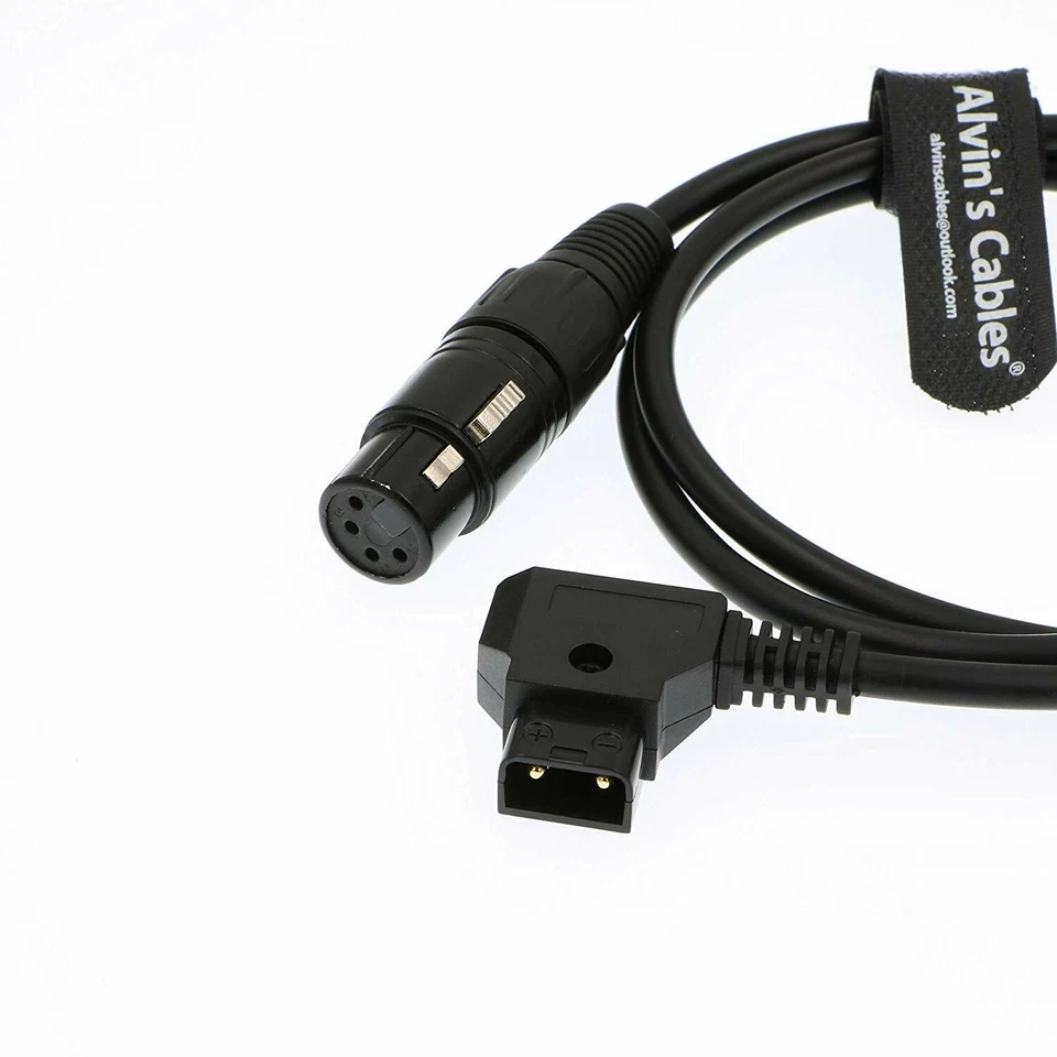 XLR 4 Pin Female to D Tap Power Cable for Practilite 602 DSLR Camcorder Sony F55 - Image 3 of 4