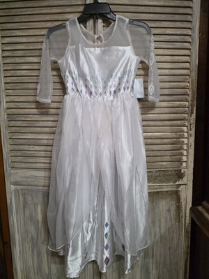 NEW WITH TAG Disney Store Frozen II 2 Elsa Costume Child Size Large 9/10 Dress