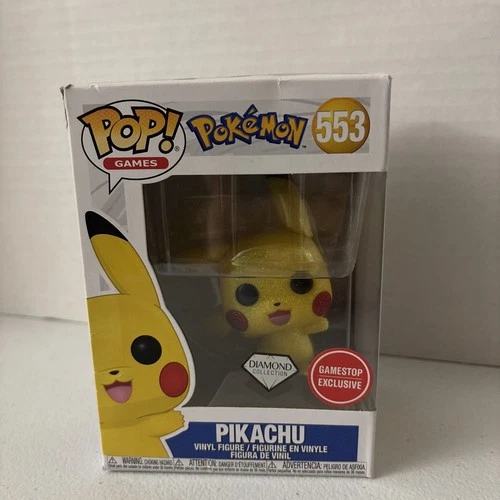Funko Pop! Vinyl: Pokémon - Pikachu (Diamond Collection) - GameStop (GS) #553