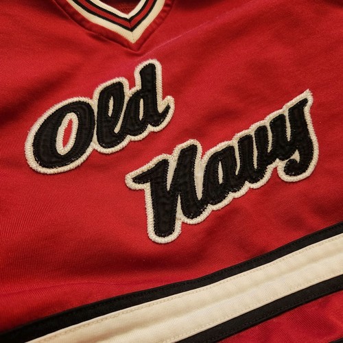 Vintage OLD NAVY Hockey Jersey Youth 4 Red 90's Y2K #12 4T - Picture 8 of 8