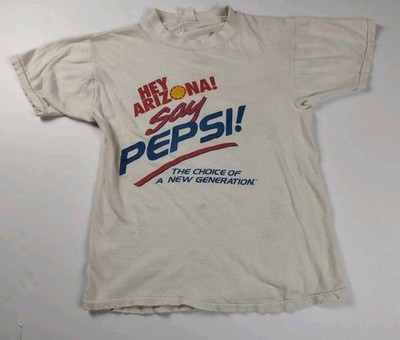 Pepsi Choice of a New Generation White TShirt Arizona Sun Youth Vintage 
