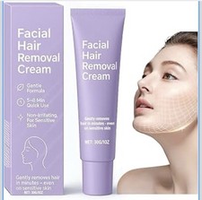 Gentle Formula Facial Hair Removal Cream Aloe Vera Scent Face Underarms Legs