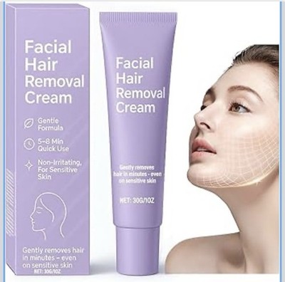 Gentle Formula Facial Hair Removal Cream Aloe Vera Scent Face Underarms Legs