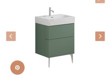 Crosswater Avenue 2 drawer wall hung vanity unit.