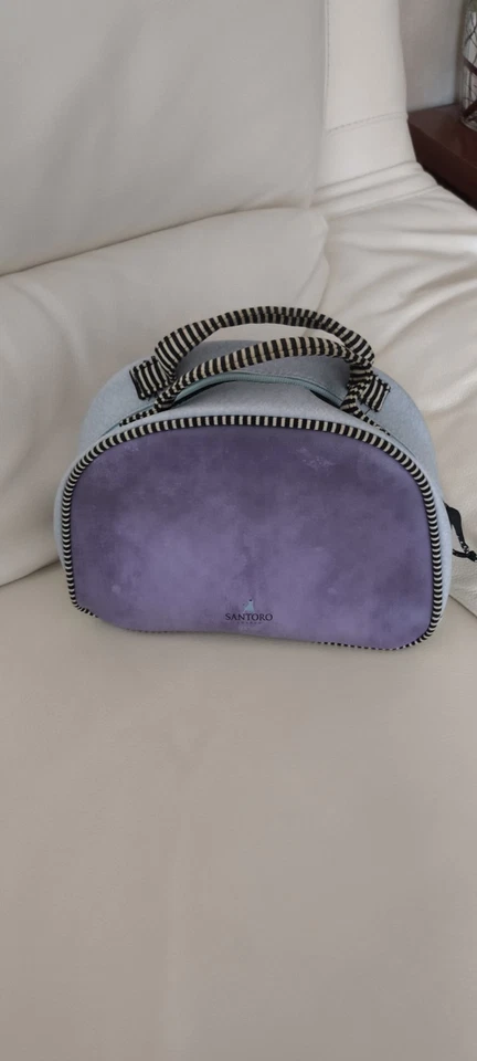 Gorjuss borsa a mano viola e celeste a bauletto - Immagine 3 di 4